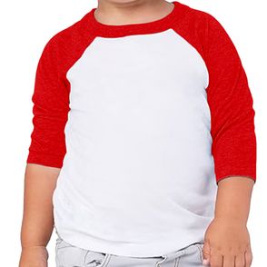 Bella + Canvas Toddler 3/4-Sleeve Baseball Shirt
